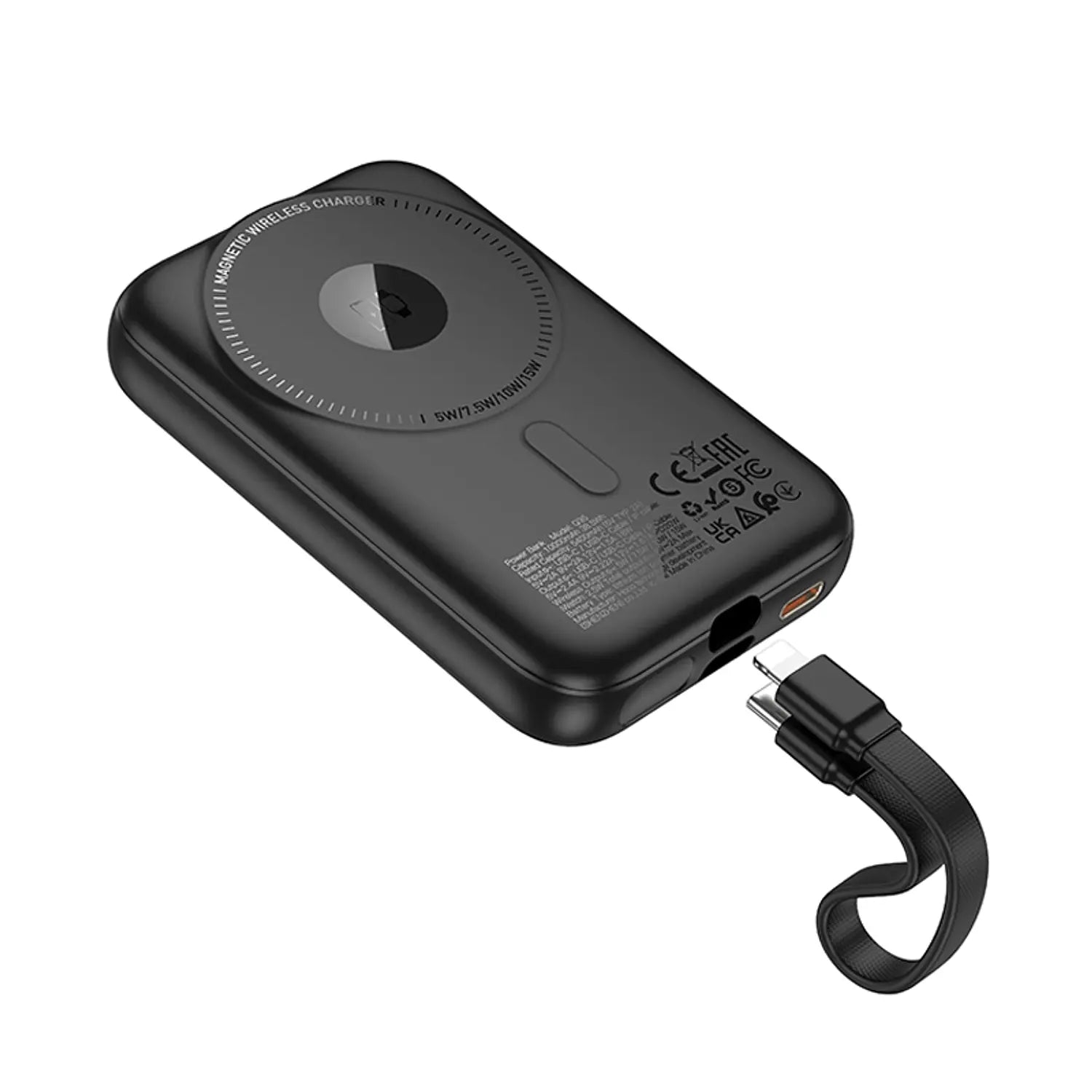 Powerbank Magnetico Hoco Q35 Portable PD20W Cable 10000mAh Negro