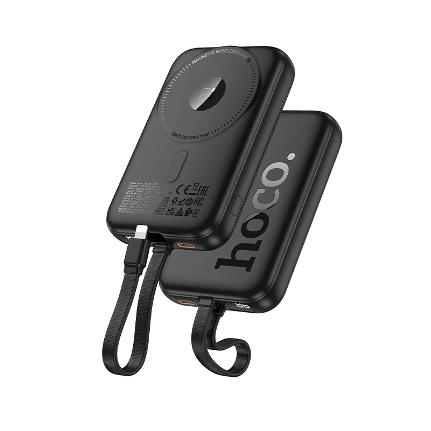 Powerbank Magnetico Hoco Q35 Portable PD20W Cable 10000mAh Negro